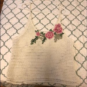 Cute Charlotte Russe floral “mesh” tank top!